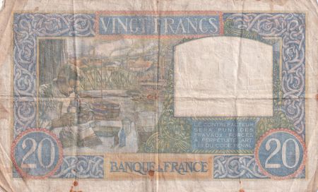 France 20 Francs - Science et Travail - 19-12-1940 - Série H2559 - TB