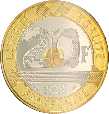 France 20 Francs BE 1996 Mont Saint Michel