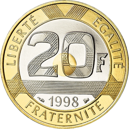 France 20 francs Mont Saint Michel - 1998 - BE