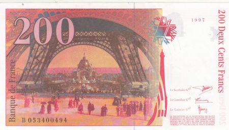 France 200 Francs - Gustave Eiffel - Tour Eiffel  - 1996 - Série B.053