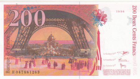 France 200 Francs - Gustave Eiffel - Tour Eiffel  - 1996 - Série H.047