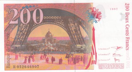 France 200 Francs - Gustave Eiffel - Tour Eiffel  - 1996 - Série H.052