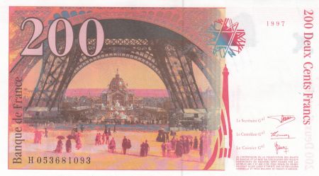 France 200 Francs - Gustave Eiffel - Tour Eiffel  - 1996 - Série H.053