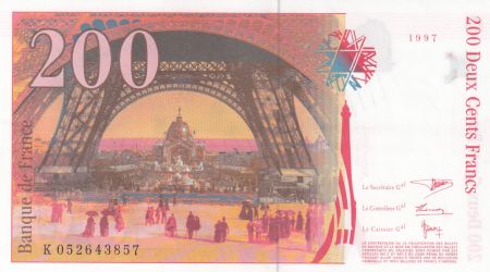 France 200 Francs - Gustave Eiffel - Tour Eiffel  - 1996 - Série K.052