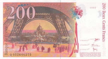 France 200 Francs - Gustave Eiffel - Tour Eiffel  - 1996 - Série Q.052