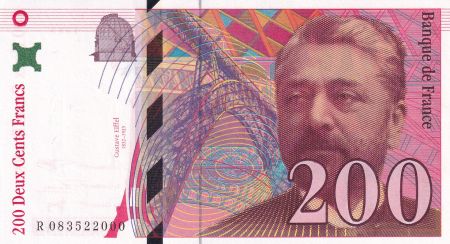 France 200 Francs - Gustave Eiffel - Tour Eiffel - 1999 - Lettre R - F.75.05