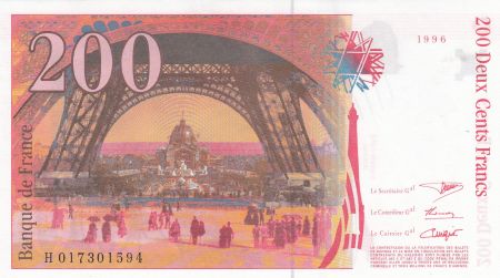 France 200 Francs - Gustave Eiffel l - 1996 - Série H.017