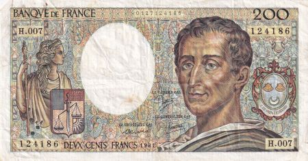 France 200 Francs - Montesquieu - 1981 - Série H.007