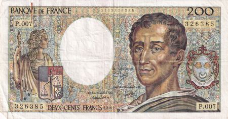 France 200 Francs - Montesquieu - 1981 - Série P.007