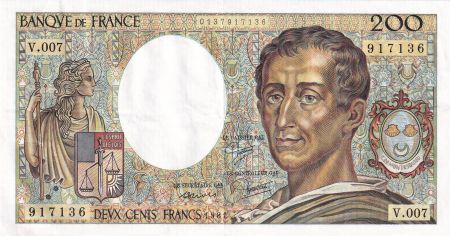 France 200 Francs - Montesquieu - 1981 - Série V.007