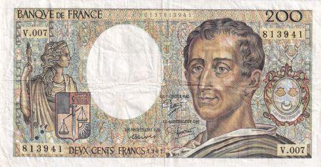 France 200 Francs - Montesquieu - 1981 - Série V.007