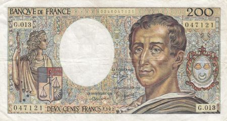 France 200 Francs - Montesquieu - 1982 - Série G.013