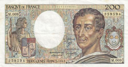 France 200 Francs - Montesquieu - 1982 - Série M.009