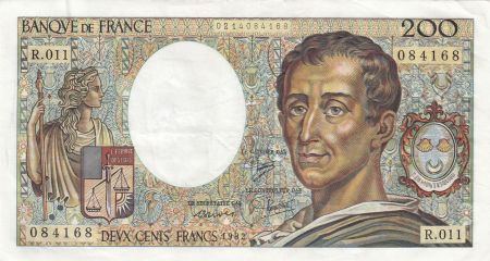 France 200 Francs - Montesquieu - 1982 - Série R.011