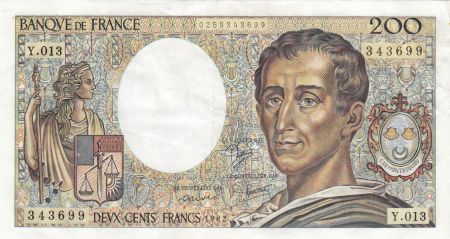 France 200 Francs - Montesquieu - 1982 - Série Y.013 - F.70.02