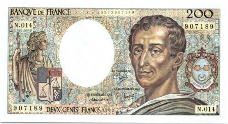 France 200 Francs Montesquieu - 1983 Série N.014