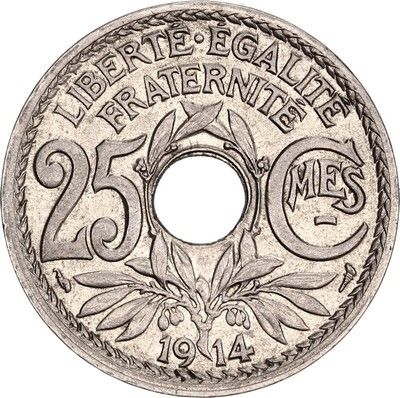 France 25 Centimes Lindauer - 1914