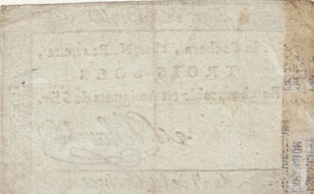 France 3 sols - Orne - La Cochère - N. Blanche - 1792