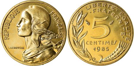 France 5 Centimes Marianne - 1985 -  issu de coffret