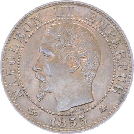 France 5 Centimes Napoléon III - Tête Nue -1855 BB