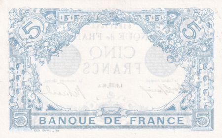 France 5 Francs - Bleu - 10-10-1916 - Série S.14321