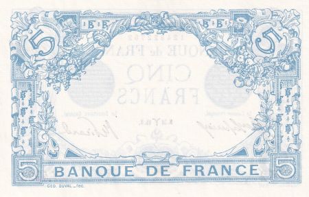 France 5 Francs - Bleu - 31-03-1915 - Série Y.4993