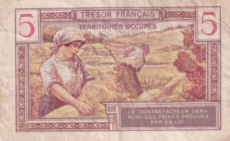 France 5 Francs - Tête de femme - 1947 - VF.29.01