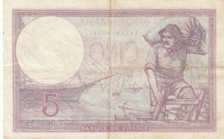 France 5 Francs - Violet - 06-07-1933 - Série T.56