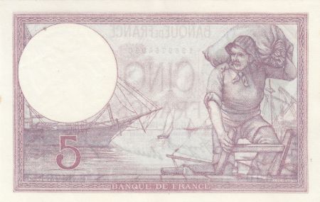 France 5 Francs - Violet - 27-04-1933 - Série E.54791