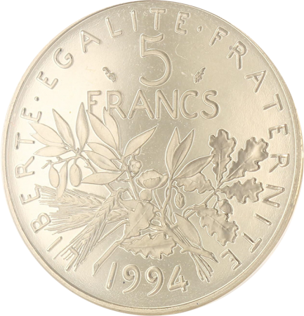 France 5 Francs BE Semeuse 1994