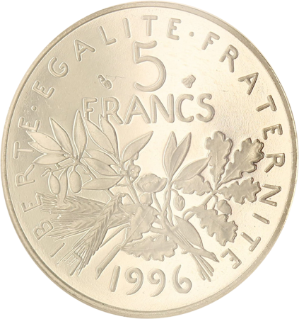 France 5 Francs BE Semeuse 1996