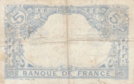 France 5 Francs Bleu - 16-06-1916 Série L.12388