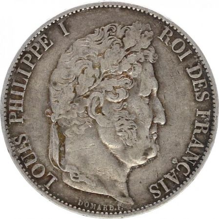 France 5 Francs Louis-Philippe 1er - 1845 W Lille