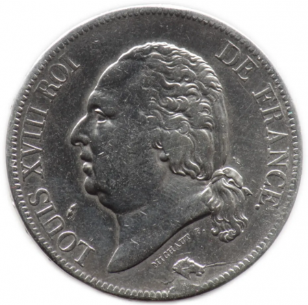 France 5 Francs Louis XVIII - 1819 B