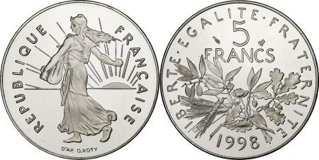 France 5 Francs Semeuse - 1998 - Frappe BE