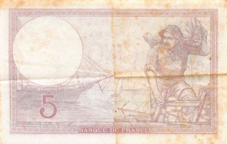 France 5 Francs Violet 26-10-1939 - Série Y.65125