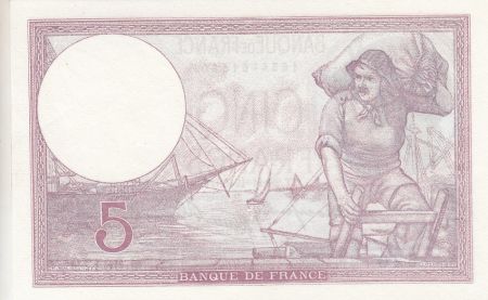 France 5 Francs Violet 28-11-1940 - Série M.66179