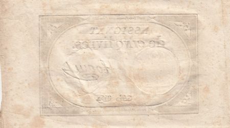 France 5 Livres - 10 Brumaire An II (31.10.1793) - Sign. Loquet - Série 8662