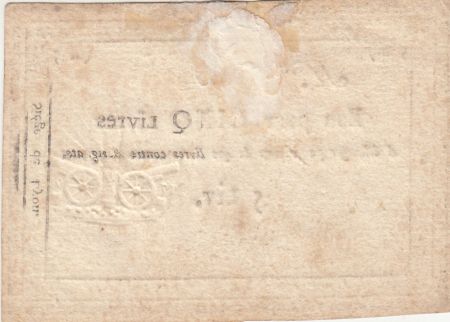 France 5 Livres - Siège de Lyon - 31-08-1793 - numéro 8110