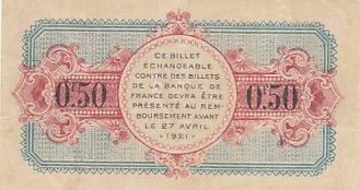 France 50 centimes - Chambre de commerce d\'Annecy - Série 340 - 1916