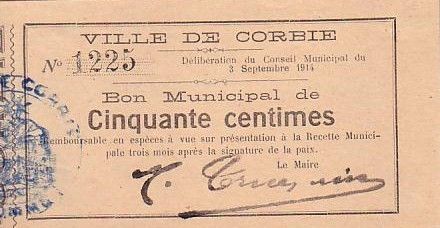 France 50 Centimes Corbie