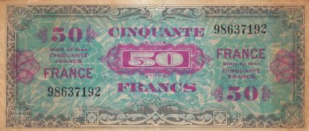 France 50 Francs - Impression américiaine - 1944 - Sans série - 98637192