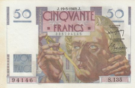 France 50 Francs - Le Verrier - 19-05-1949 - Série S.135