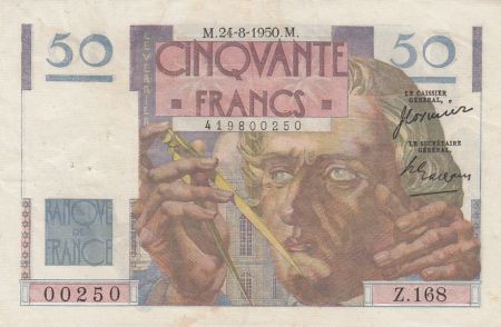 France 50 Francs - Le Verrier - 24-08-1950 - Série Z.168