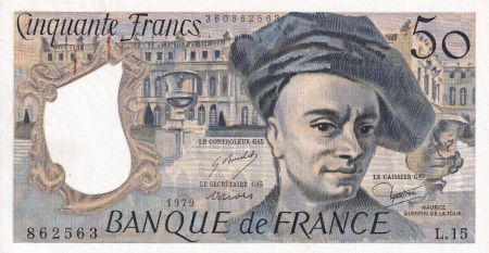 France 50 Francs - Quentin de la Tour - 1979 - Série L.15 - SPL - F.67.04