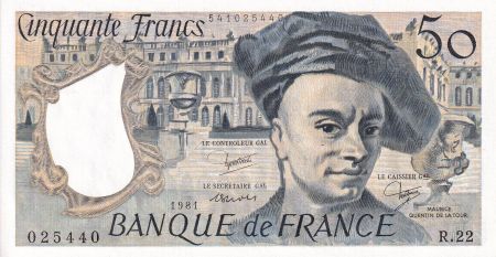 France 50 Francs - Quentin de la Tour - 1981 - Série R.22 - NEUF - F.67.07