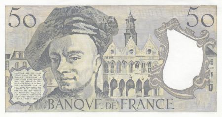 France 50 Francs - Quentin de la Tour - 1989 - Série Q.58