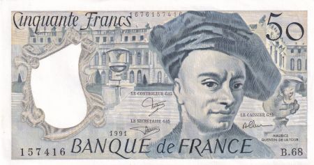 France 50 Francs - Quentin de la Tour - 1991 - Série B.68