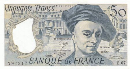 France 50 Francs - Quentin de la Tour - 1991 - Série C.67