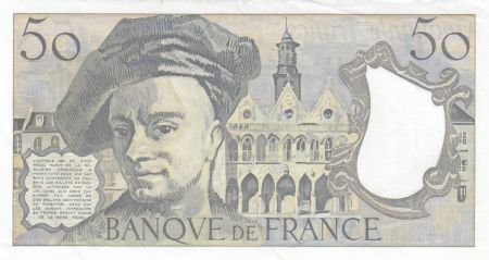 France 50 Francs - Quentin de la Tour - 1991 - Série Z.66